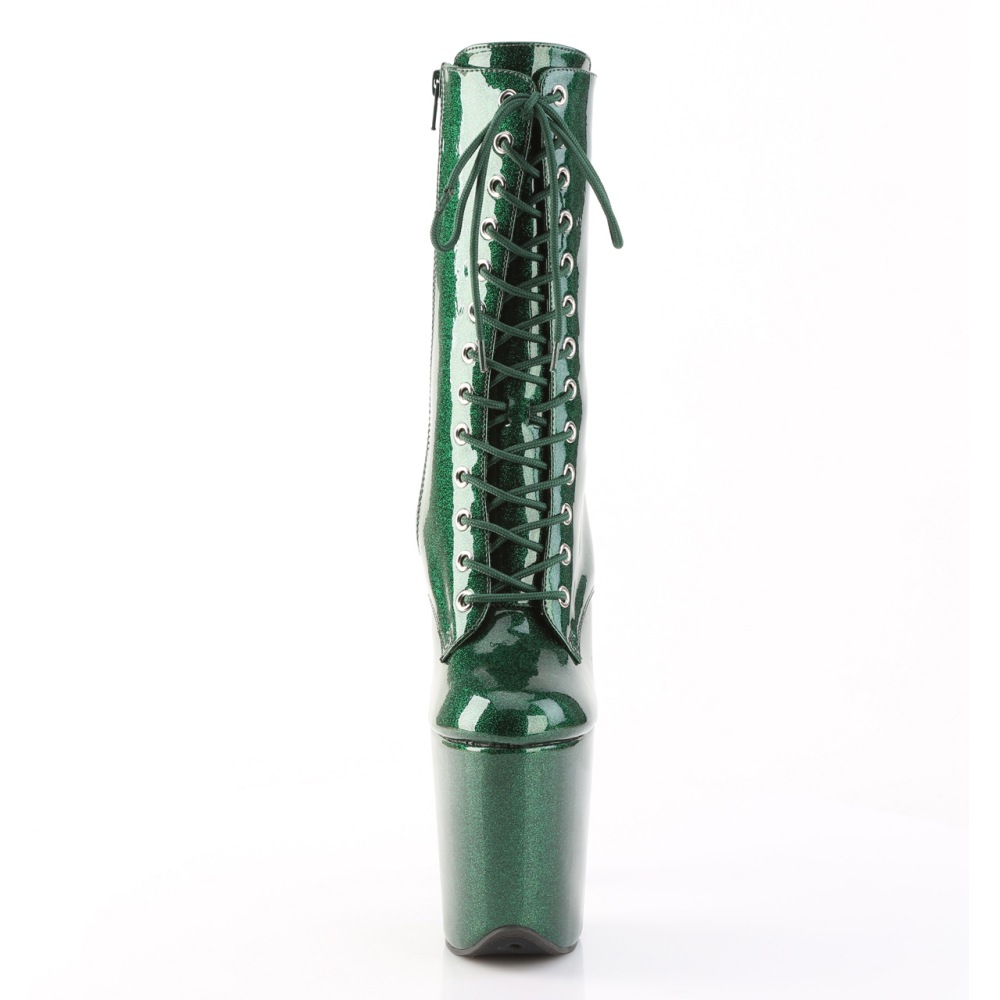 Pleaser - FLAMINGO-1040GP Plateau Laarzen - Groen